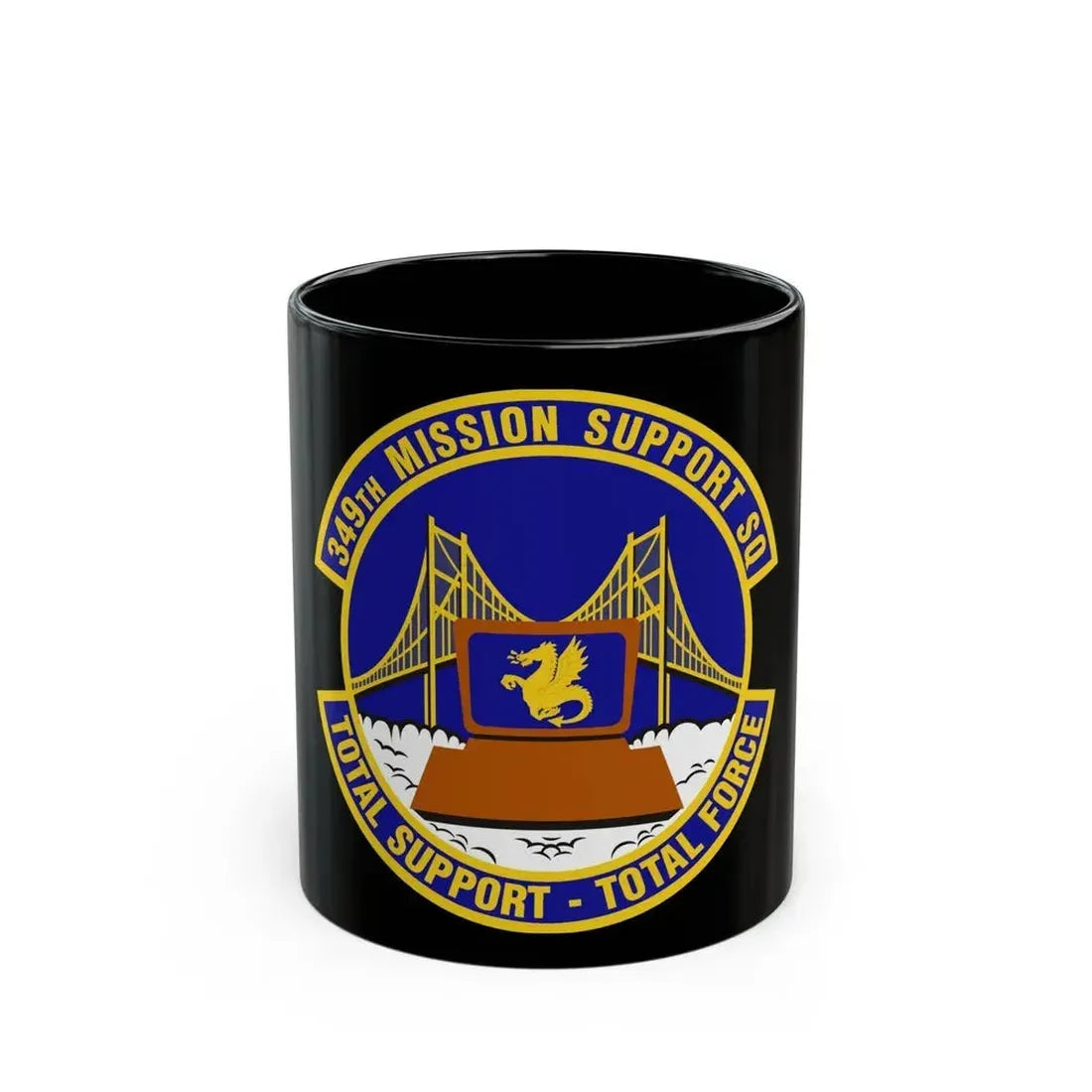 349th Mission Support Squadron (U.S. Air Force) Black Coffee Mug 11oz - Go Mug Yourself