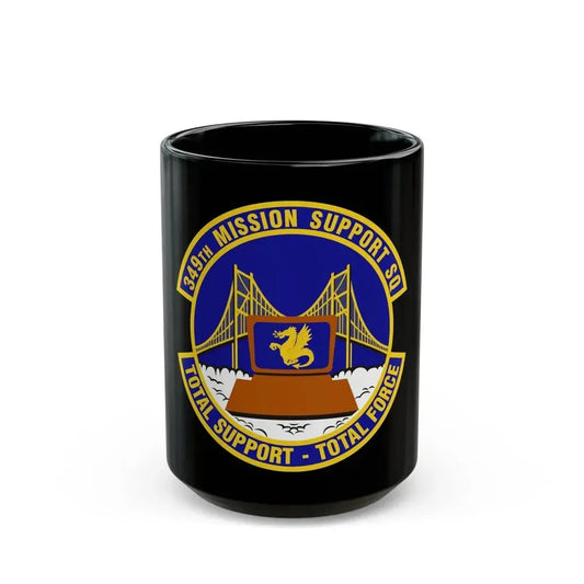 349th Mission Support Squadron (U.S. Air Force) Black Coffee Mug 15oz - Go Mug Yourself