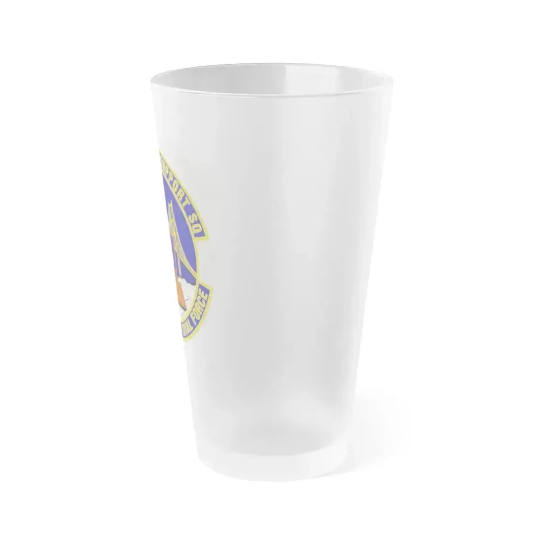 349th Mission Support Squadron (U.S. Air Force) Frosted Pint Glass 16oz - Go Mug Yourself