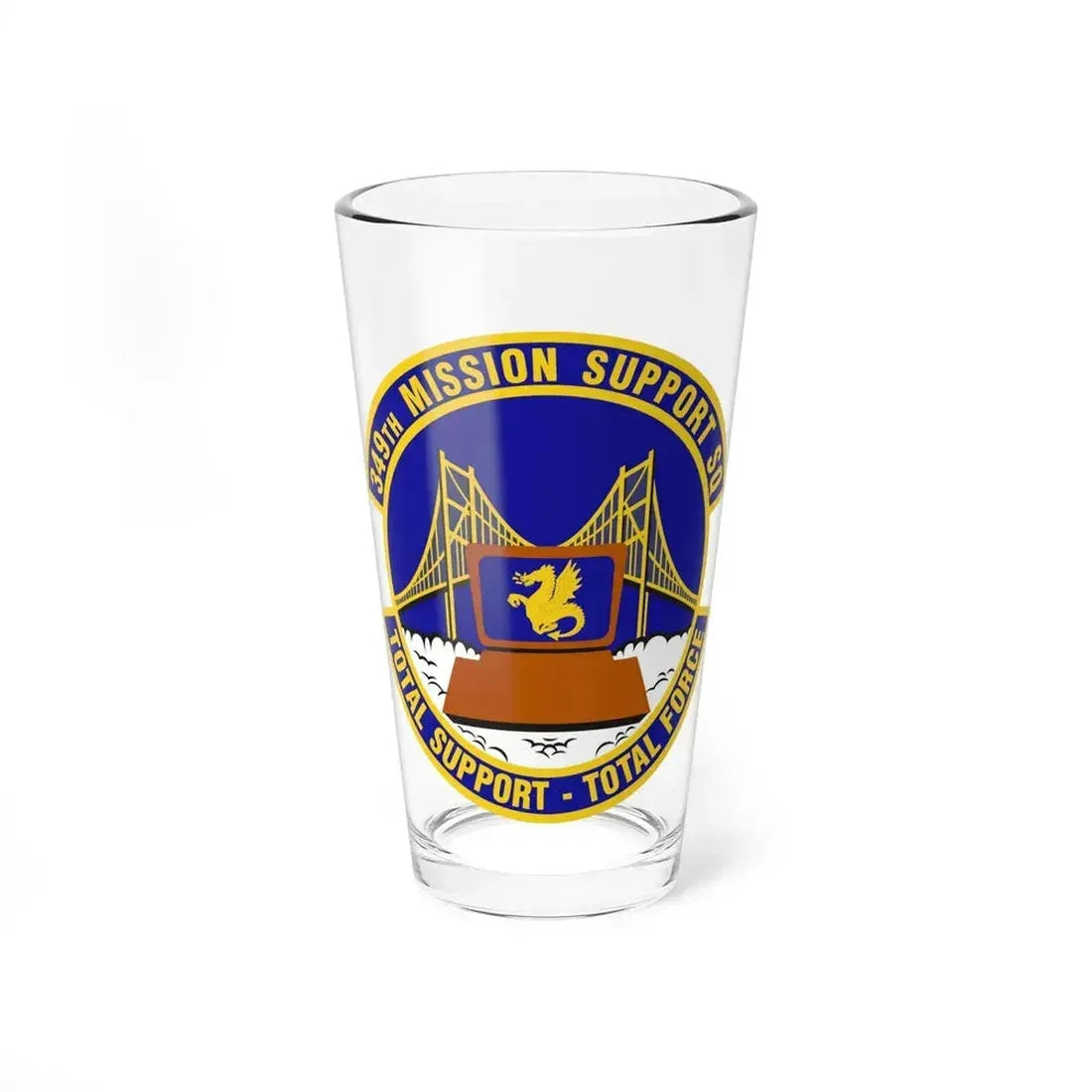 349th Mission Support Squadron (U.S. Air Force) Pint Glass 16oz 16oz - Go Mug Yourself