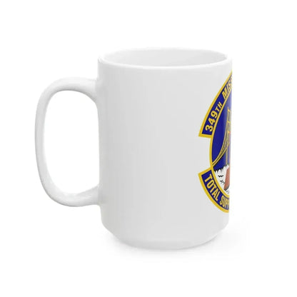 349th Mission Support Squadron (U.S. Air Force) White Coffee Mug - Go Mug Yourself
