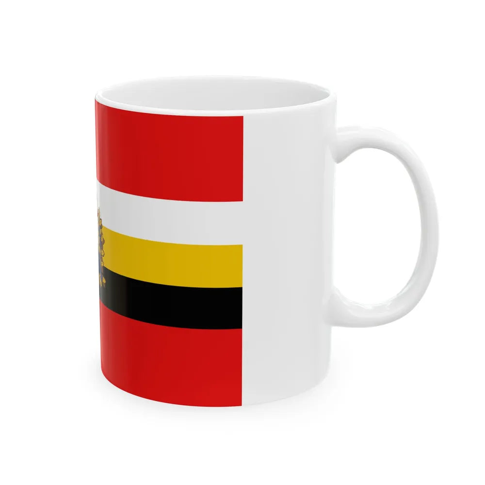 Flag of Kursk Oblast Russia - White Coffee Mug-Go Mug Yourself