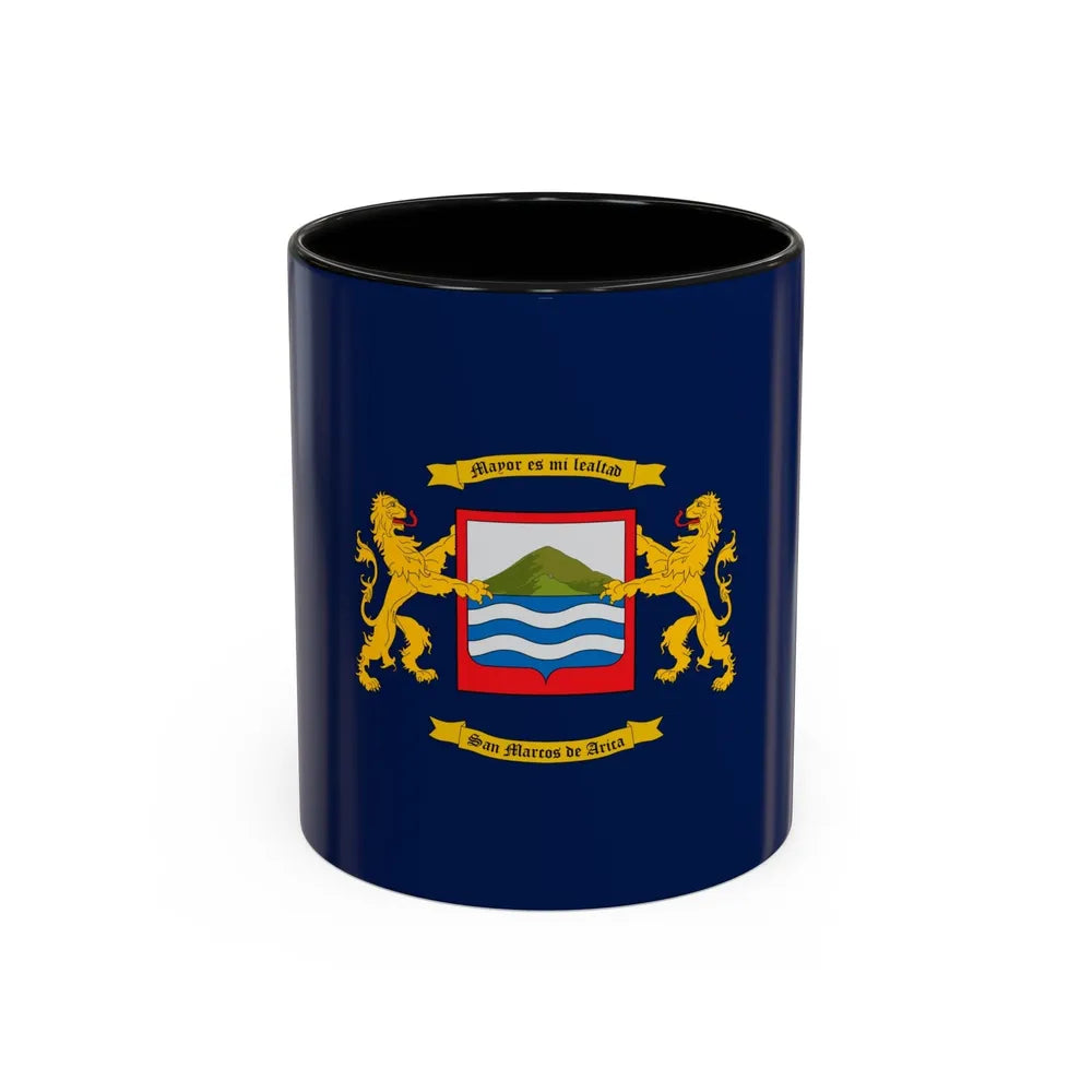 Flag of Arica Chile - Accent Coffee Mug-11oz-Black-Go Mug Yourself