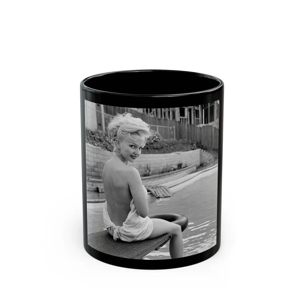 Greta Thyssen #99 (Vintage Female Icon) Black Coffee Mug-11oz-Go Mug Yourself