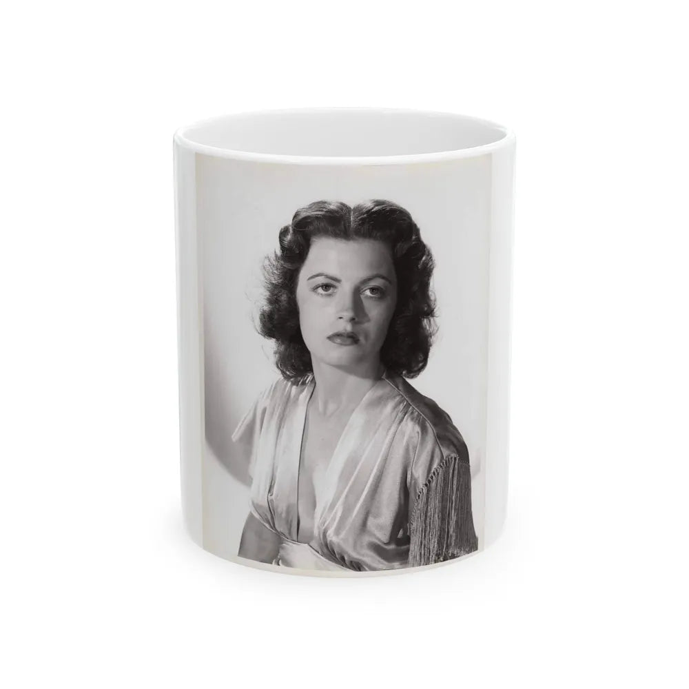 Faith Domergue #114 (Vintage Female Icon) White Coffee Mug-11oz-Go Mug Yourself