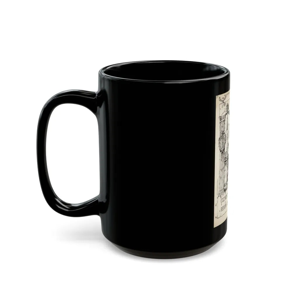 Ex Libris plate illustration - Black Coffee Mug-Go Mug Yourself