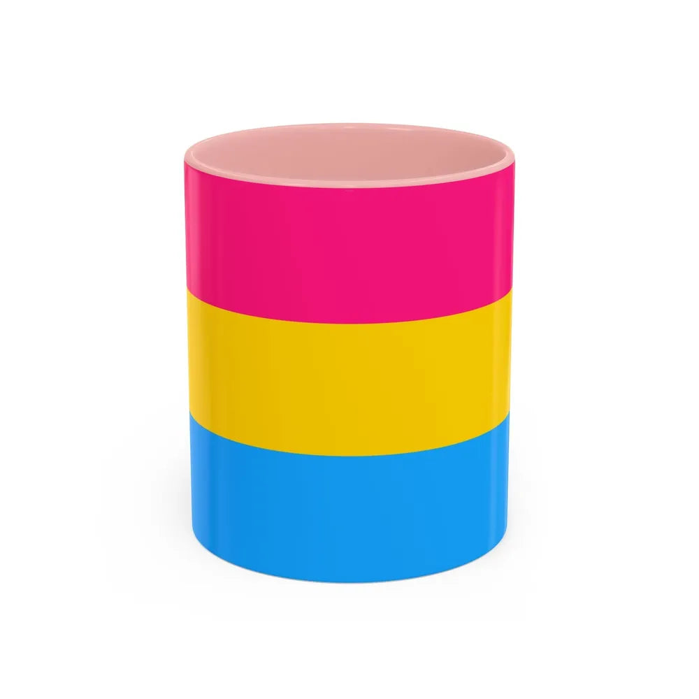 Pansexuality Pride Flag - Accent Coffee Mug-11oz-Pink-Go Mug Yourself