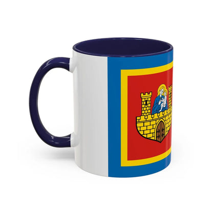 Flag of Frombork Poland - Accent Coffee Mug-Go Mug Yourself