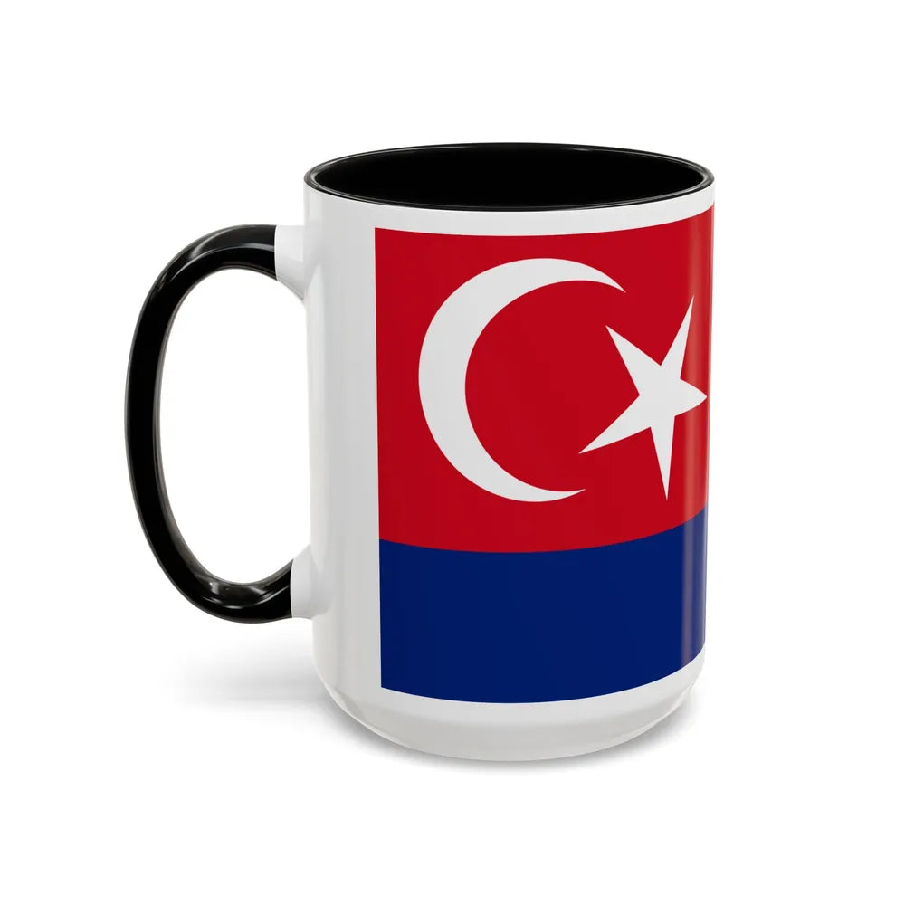 Flag of Johor Malaysia - Accent Coffee Mug-Go Mug Yourself