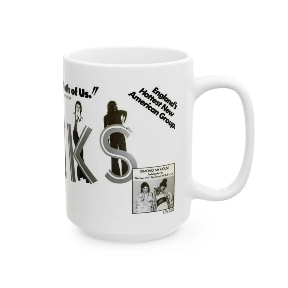 Sparks 1974 II (Music Poster) White Coffee Mug-Go Mug Yourself