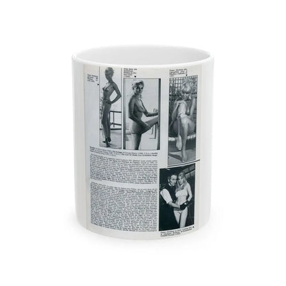 Susan Denberg #94 - B&W Mag. Photos & Article (Vintage Female Icon) White Coffee Mug-11oz-Go Mug Yourself