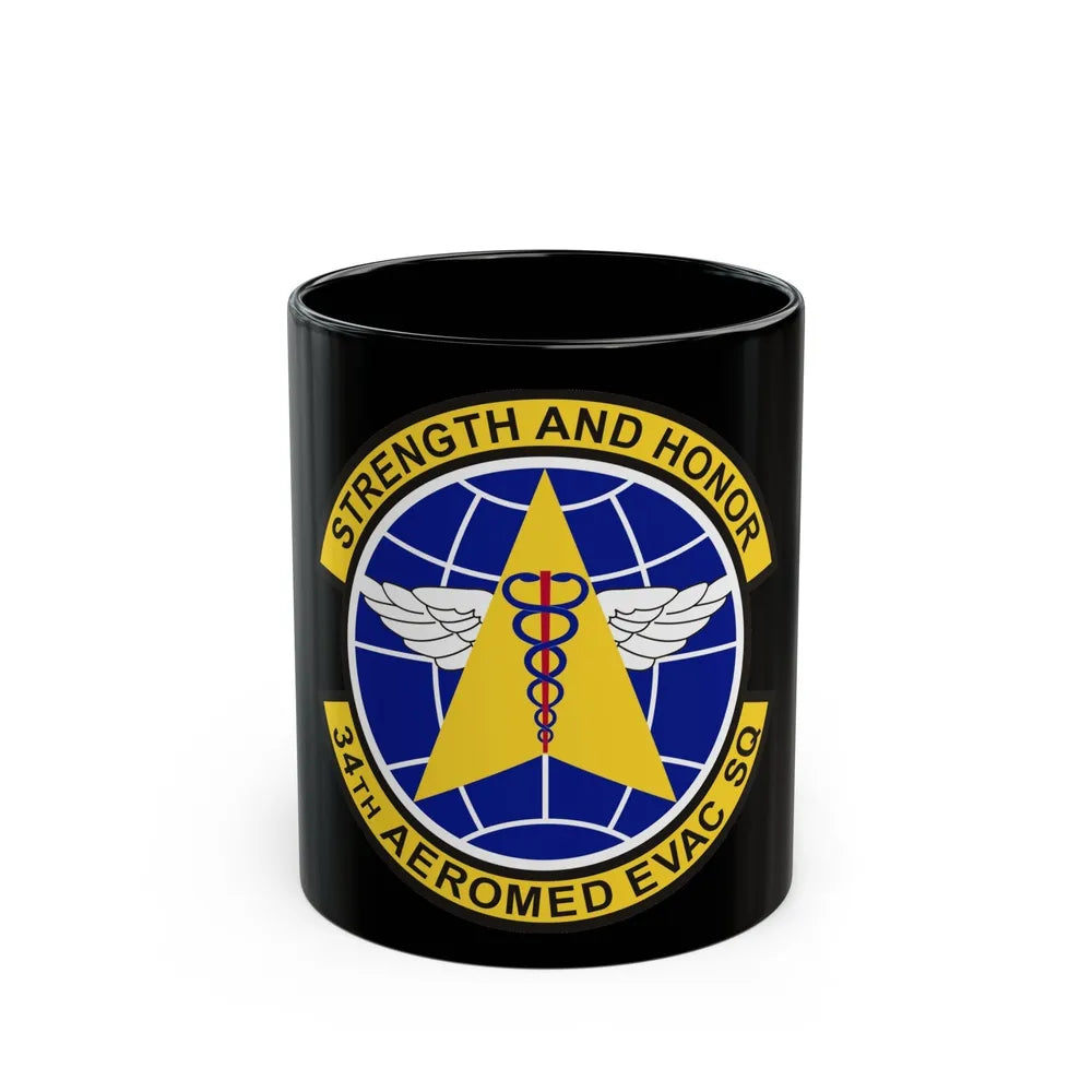 34th Aeromedical Evacuation Squadron (U.S. Air Force) Black Coffee Mug-11oz-Go Mug Yourself