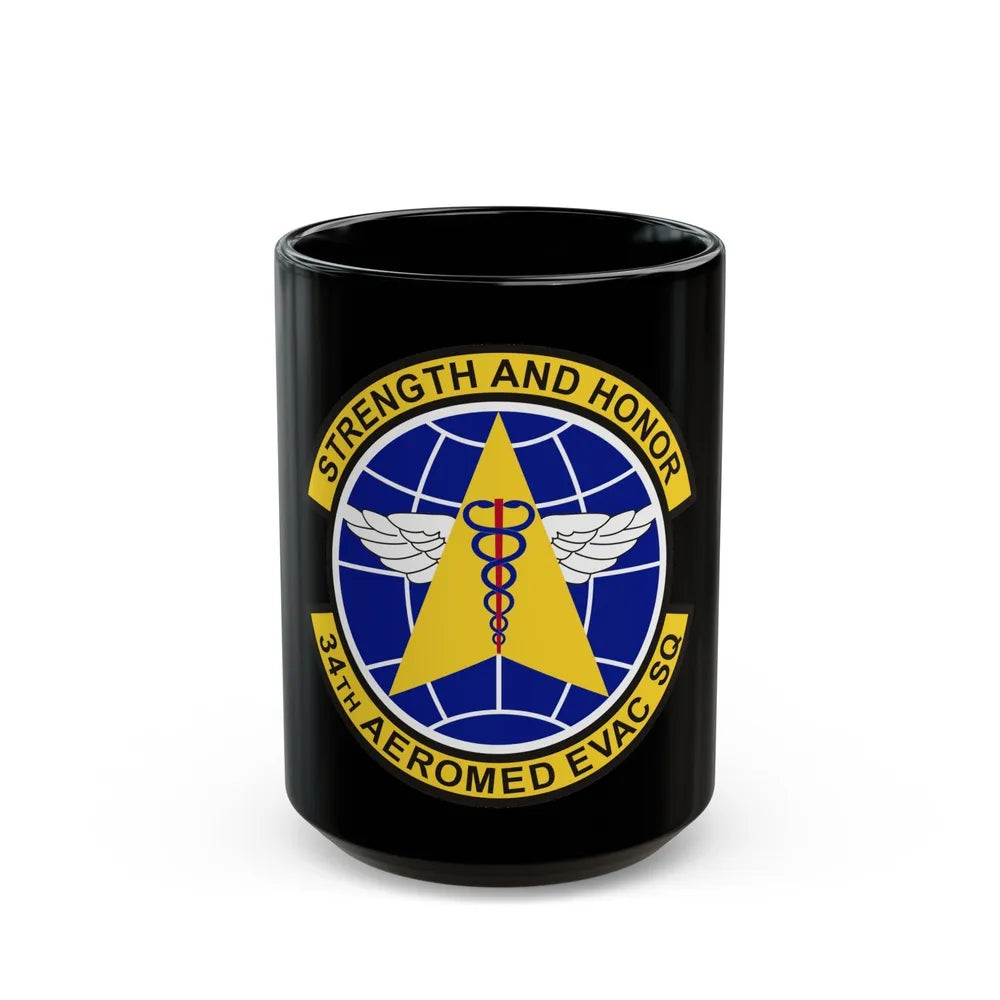 34th Aeromedical Evacuation Squadron (U.S. Air Force) Black Coffee Mug-15oz-Go Mug Yourself