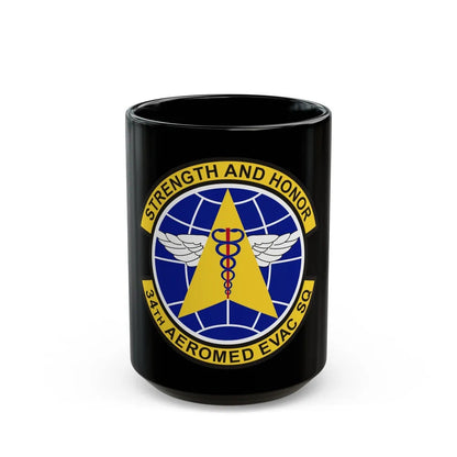 34th Aeromedical Evacuation Squadron (U.S. Air Force) Black Coffee Mug-15oz-Go Mug Yourself