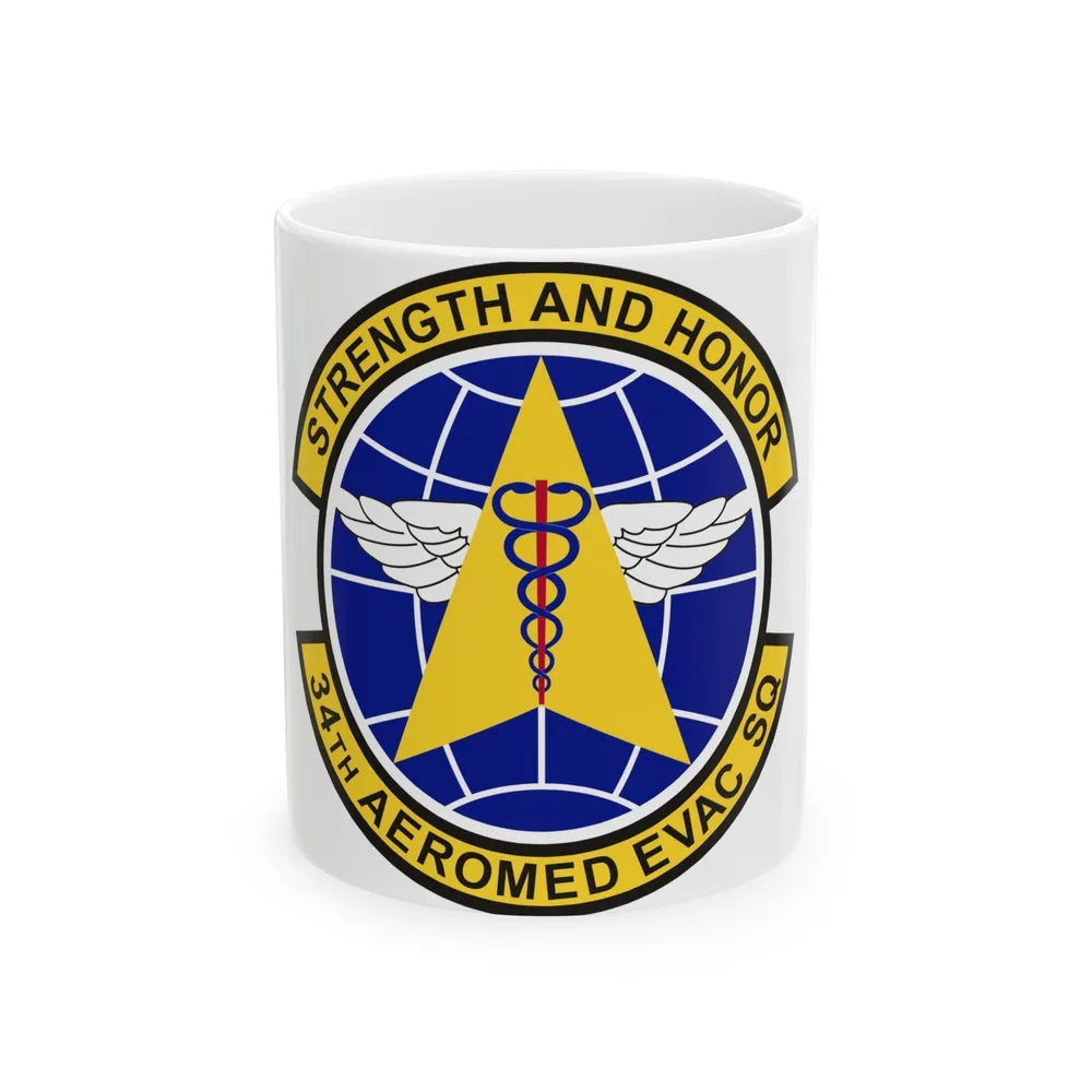 34th Aeromedical Evacuation Squadron (U.S. Air Force) White Coffee Mug-11oz-Go Mug Yourself