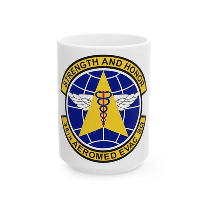 34th Aeromedical Evacuation Squadron (U.S. Air Force) White Coffee Mug-15oz-Go Mug Yourself