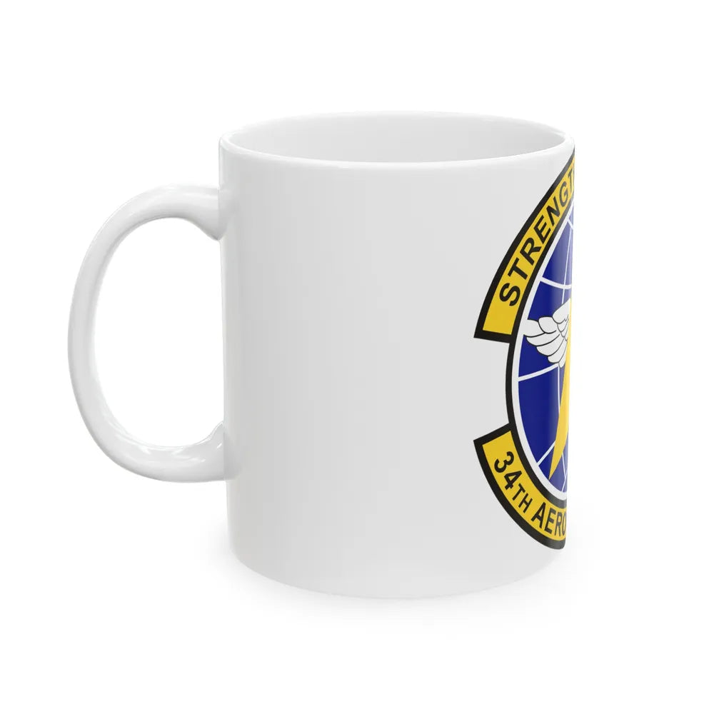 34th Aeromedical Evacuation Squadron (U.S. Air Force) White Coffee Mug-Go Mug Yourself