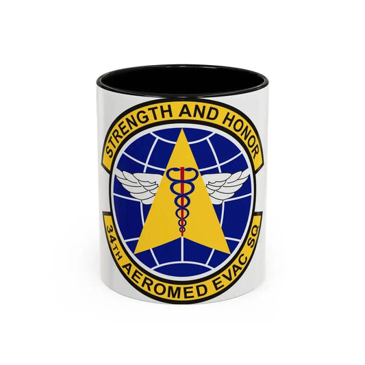 34th Aeromedical Evacuation Squadron (U.S. Air Force) Accent Coffee Mug 11oz Black - Go Mug Yourself