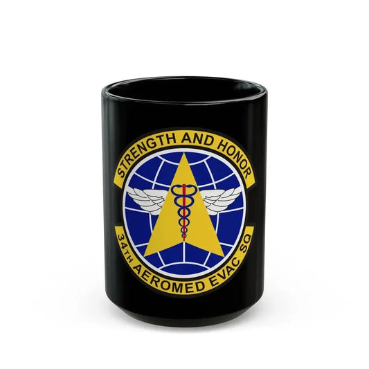 34th Aeromedical Evacuation Squadron (U.S. Air Force) Black Coffee Mug 15oz - Go Mug Yourself