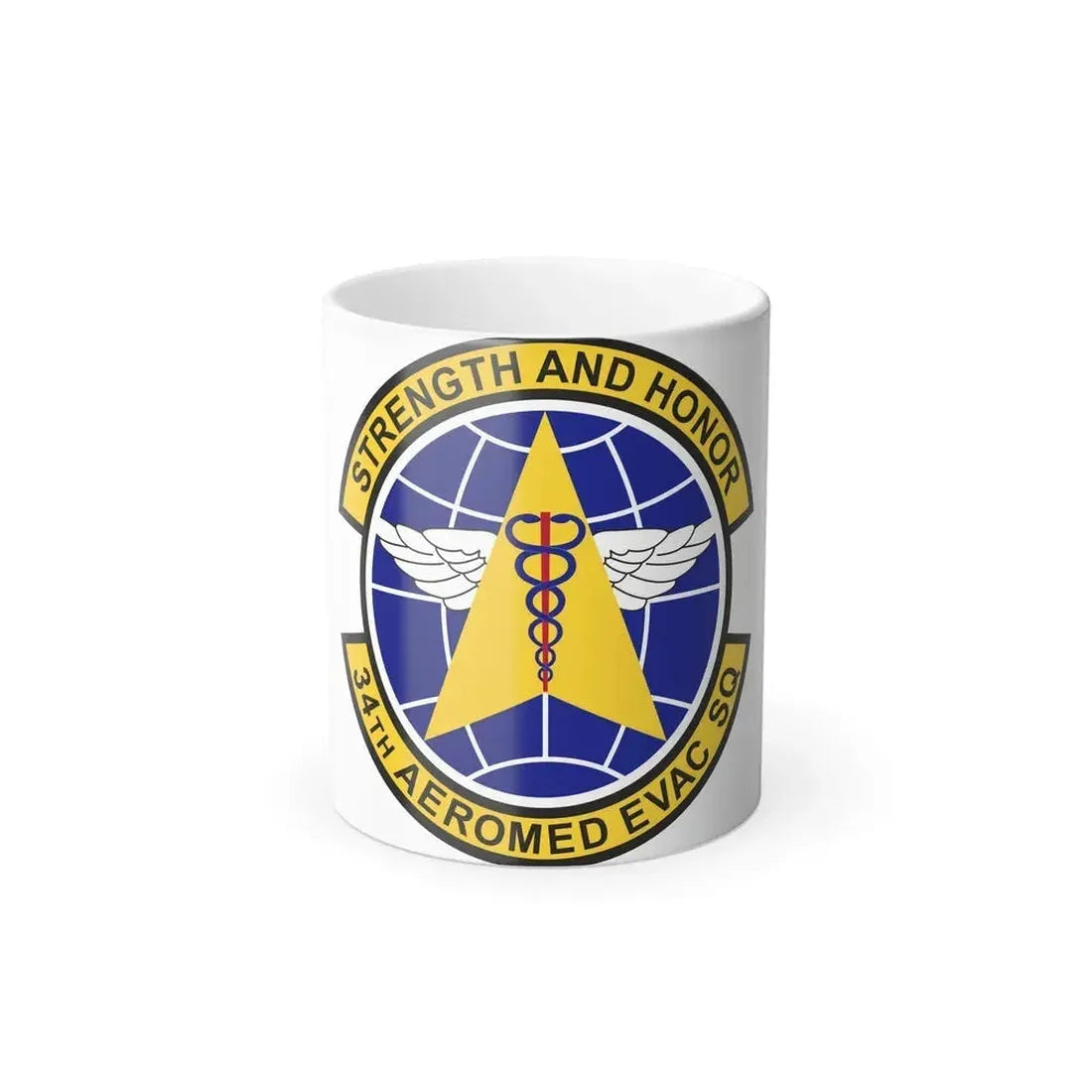 34th Aeromedical Evacuation Squadron (U.S. Air Force) Color Changing Coffee Mug 11oz - Go Mug Yourself