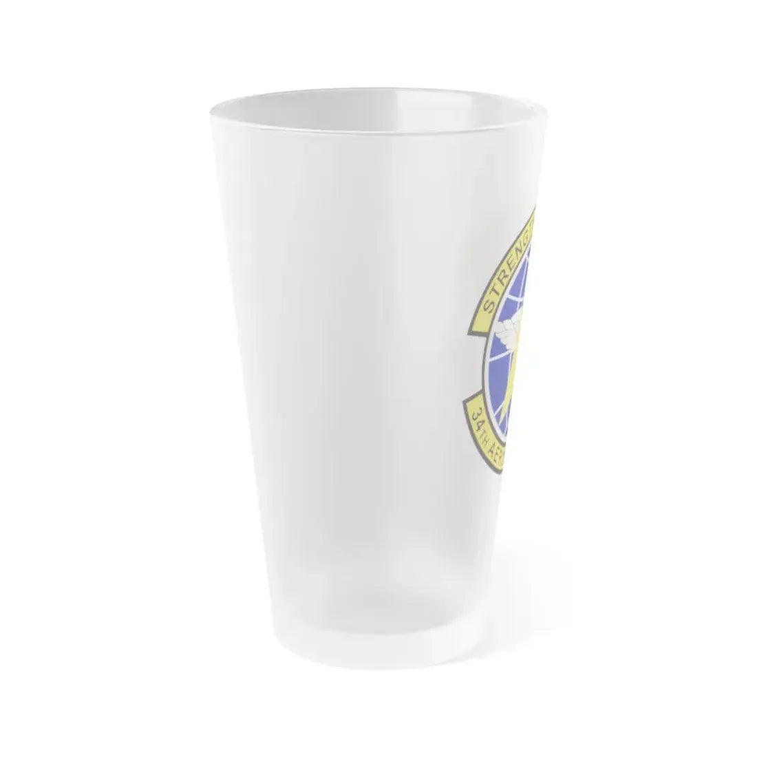 34th Aeromedical Evacuation Squadron (U.S. Air Force) Frosted Pint Glass 16oz - Go Mug Yourself