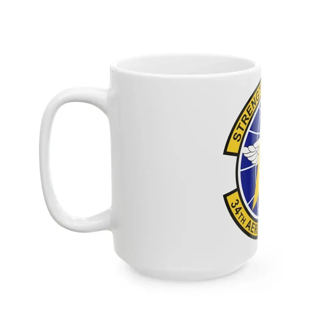 34th Aeromedical Evacuation Squadron (U.S. Air Force) White Coffee Mug - Go Mug Yourself