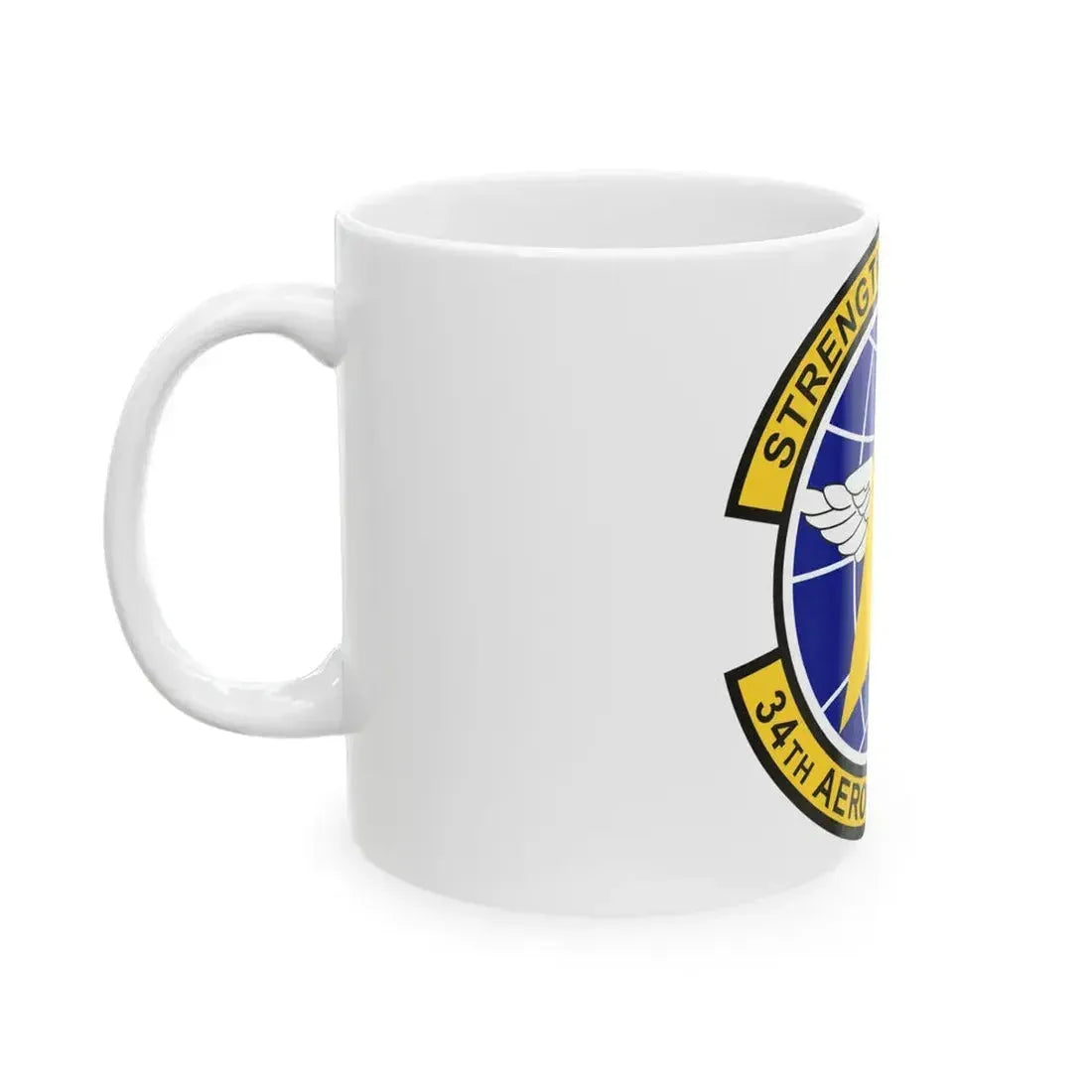 34th Aeromedical Evacuation Squadron (U.S. Air Force) White Coffee Mug - Go Mug Yourself