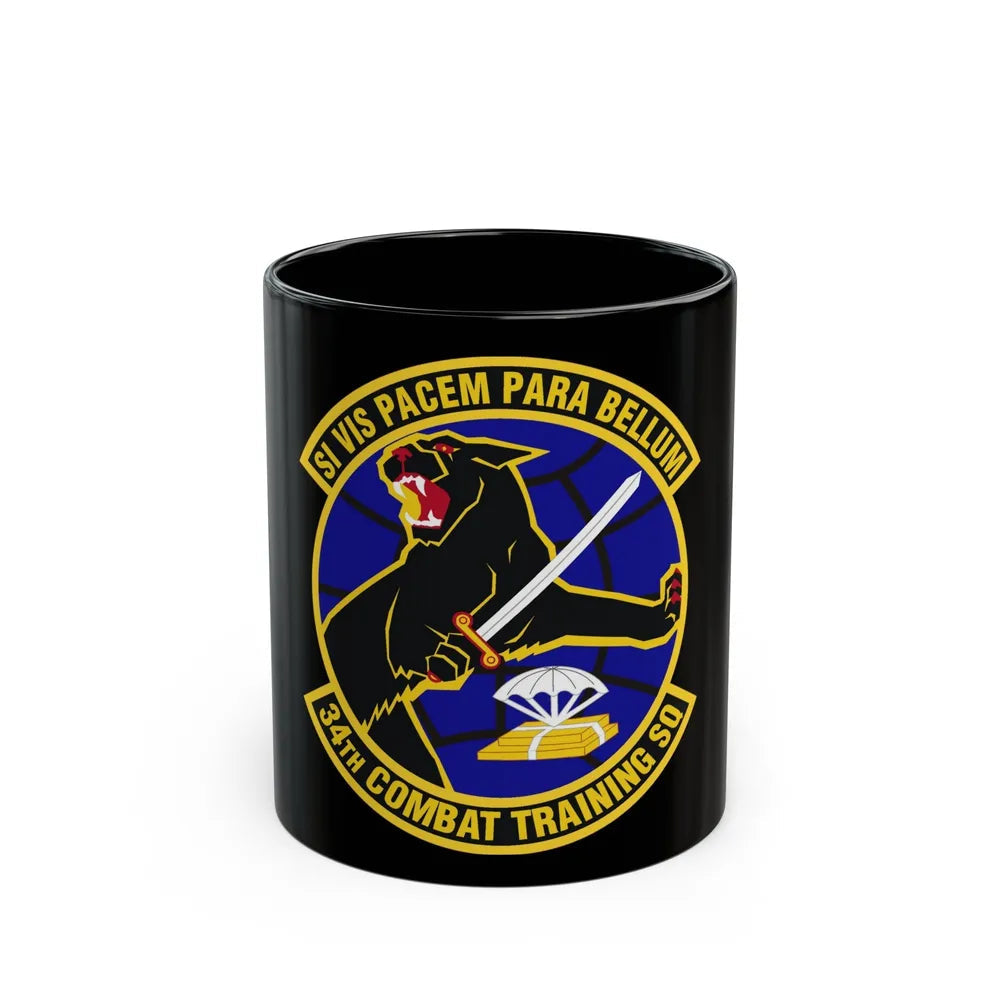 34th Combat Training Squadron (U.S. Air Force) Black Coffee Mug-11oz-Go Mug Yourself