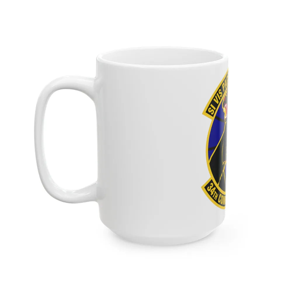 34th Combat Training Squadron (U.S. Air Force) White Coffee Mug-Go Mug Yourself