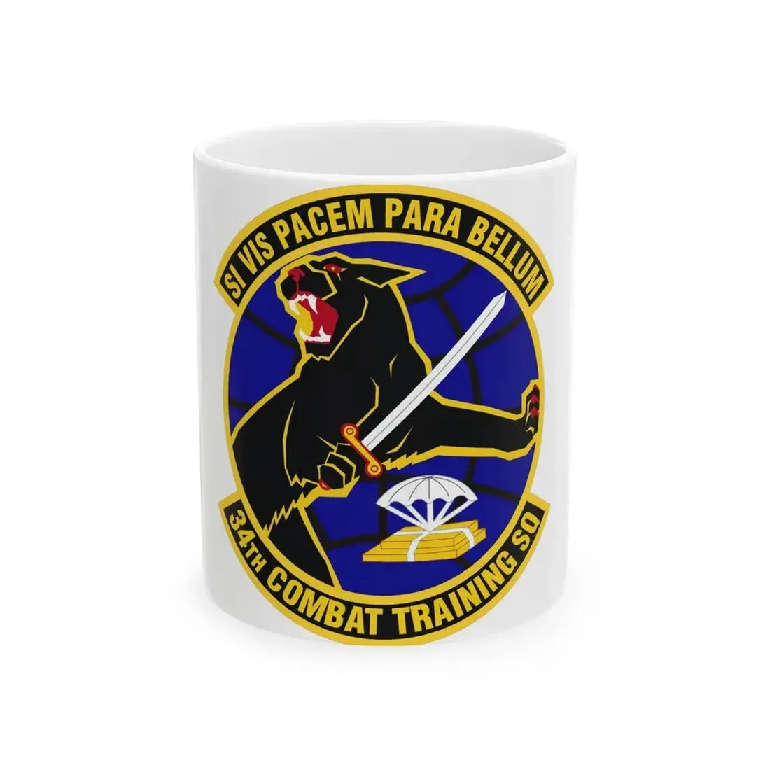 34th Combat Training Squadron (U.S. Air Force) White Coffee Mug 11oz - Go Mug Yourself
