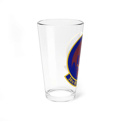 34th Intelligence Squadron (U.S. Air Force) Pint Glass 16oz-Go Mug Yourself