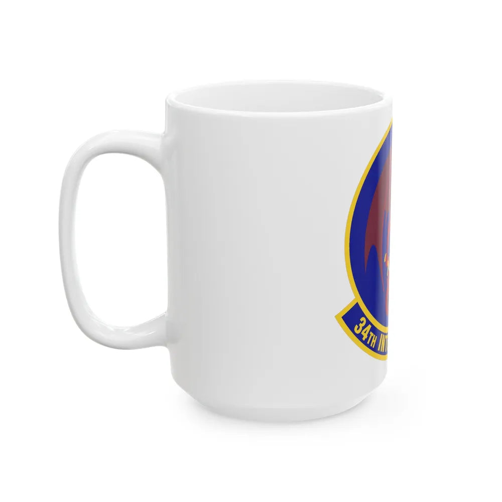 34th Intelligence Squadron (U.S. Air Force) White Coffee Mug-Go Mug Yourself