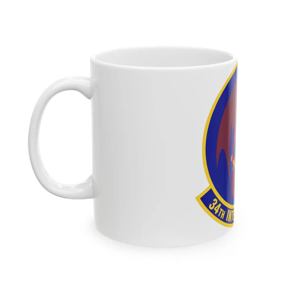 34th Intelligence Squadron (U.S. Air Force) White Coffee Mug-Go Mug Yourself