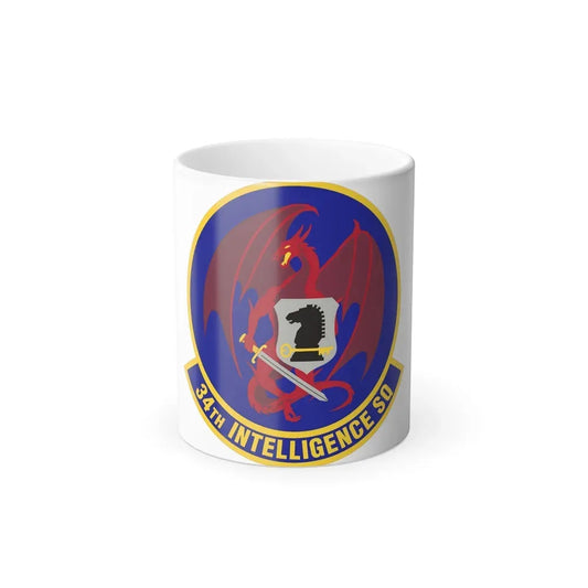 34th Intelligence Squadron (U.S. Air Force) Color Changing Coffee Mug 11oz - Go Mug Yourself