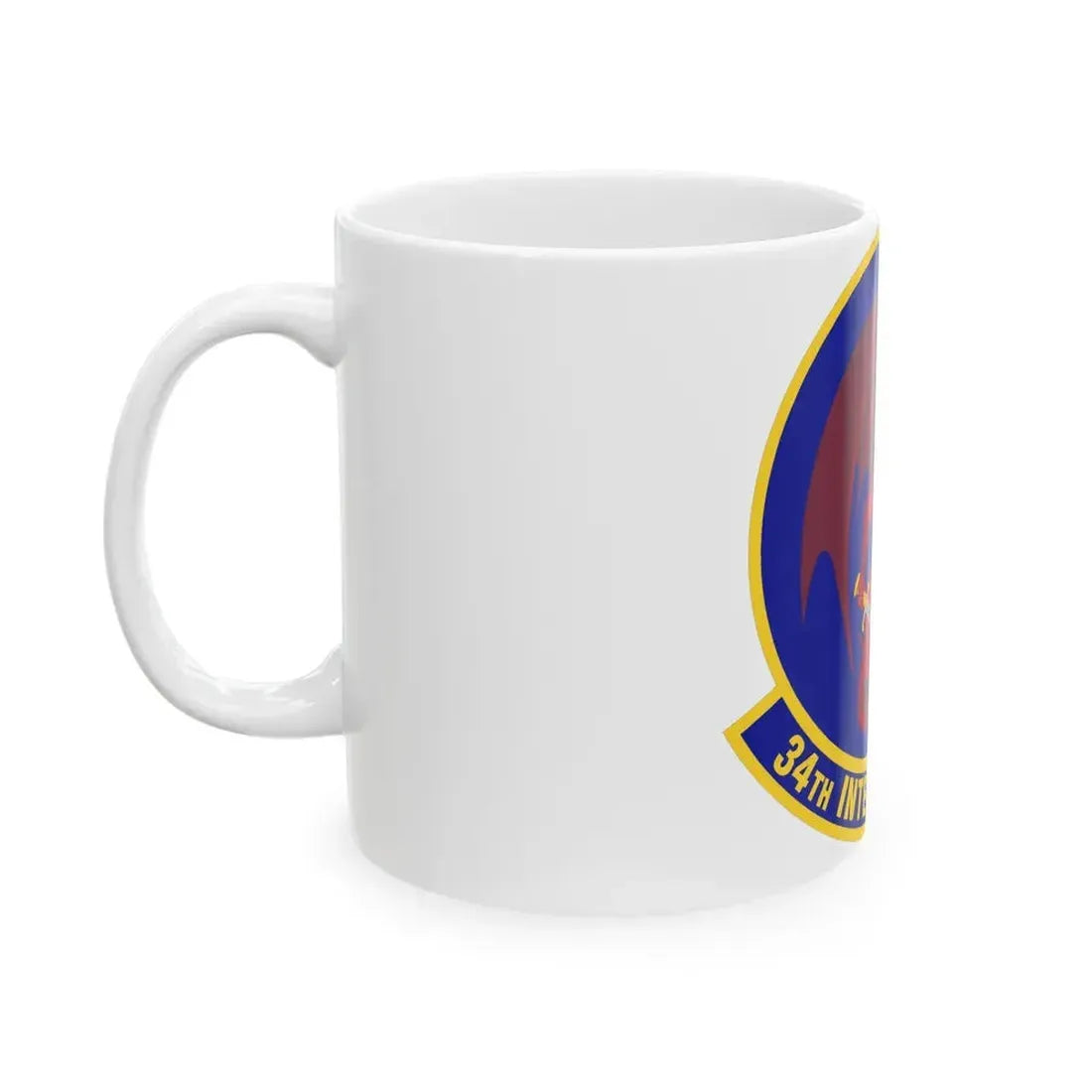 34th Intelligence Squadron (U.S. Air Force) White Coffee Mug - Go Mug Yourself