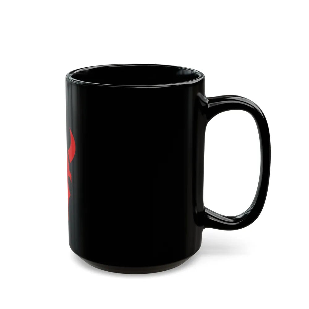 34th 'Red Bull' Infantry Division SSI (U.S. Army) Black Coffee Mug-Go Mug Yourself