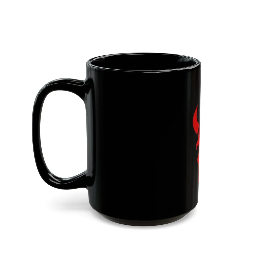 34th 'Red Bull' Infantry Division SSI (U.S. Army) Black Coffee Mug-Go Mug Yourself