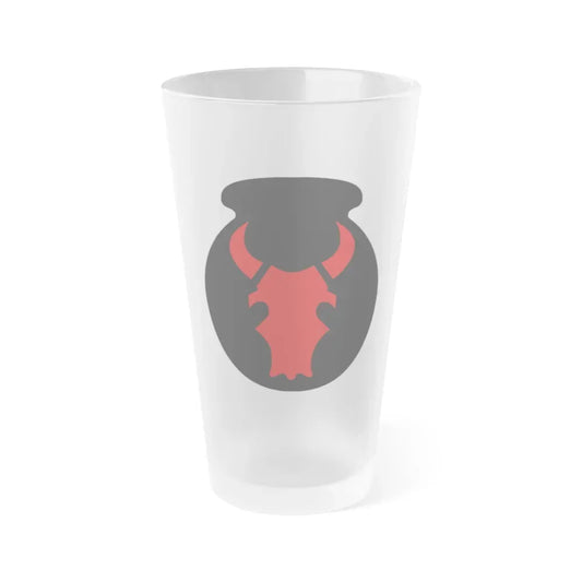 34th 'Red Bull' Infantry Division SSI (U.S. Army) Frosted Pint Glass 16oz Default Title - Go Mug Yourself