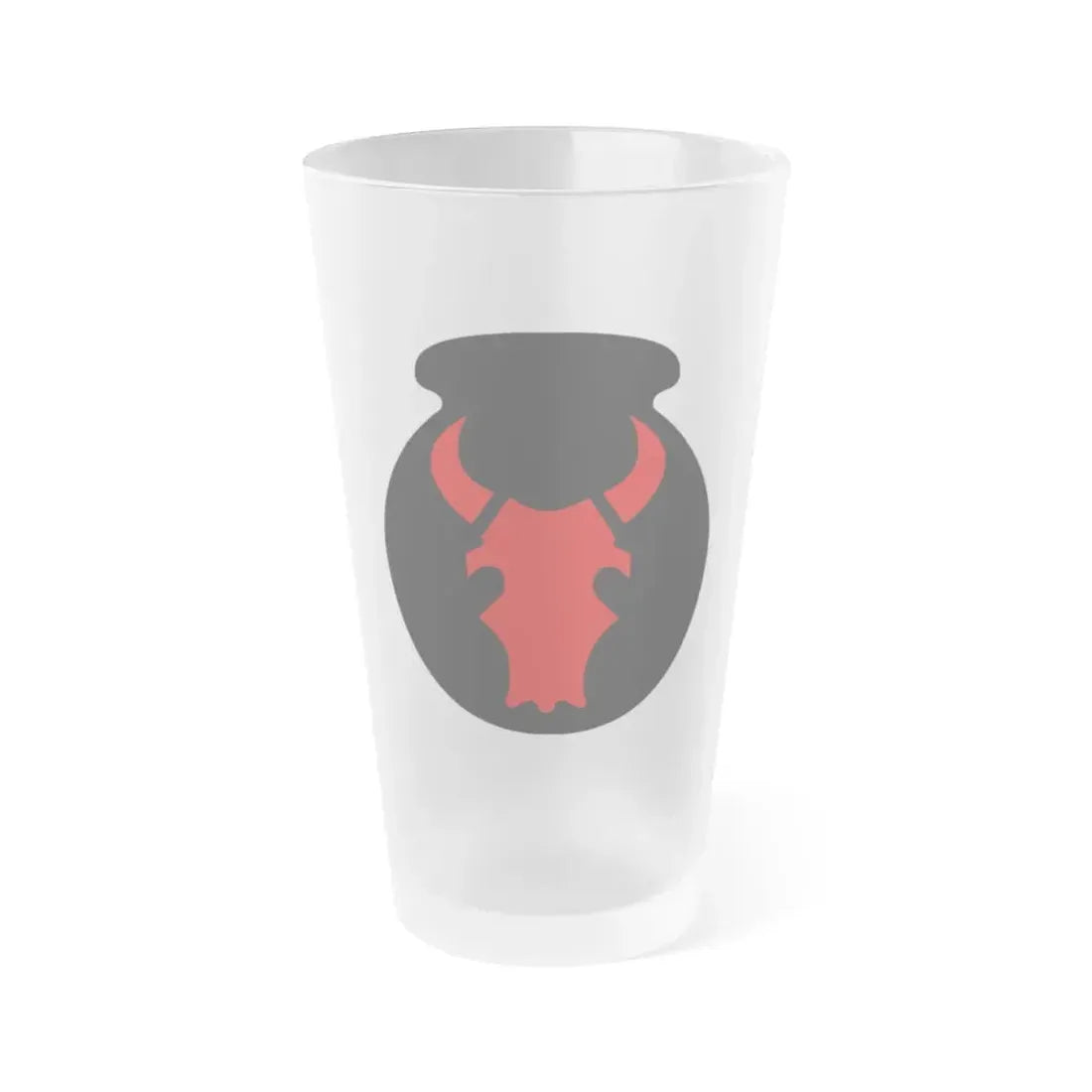 34th 'Red Bull' Infantry Division SSI (U.S. Army) Frosted Pint Glass 16oz Default Title - Go Mug Yourself