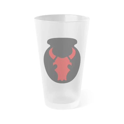 34th 'Red Bull' Infantry Division SSI (U.S. Army) Frosted Pint Glass 16oz Default Title - Go Mug Yourself