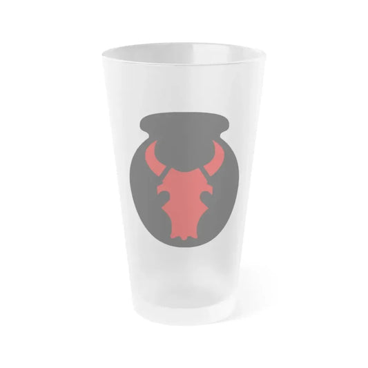 34th 'Red Bull' Infantry Division SSI (U.S. Army) Frosted Pint Glass 16oz Default Title - Go Mug Yourself