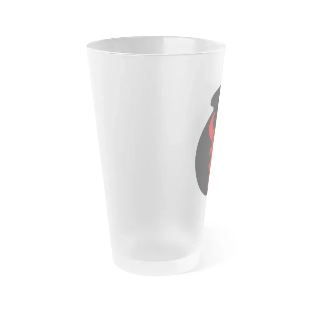 34th 'Red Bull' Infantry Division SSI (U.S. Army) Frosted Pint Glass 16oz - Go Mug Yourself