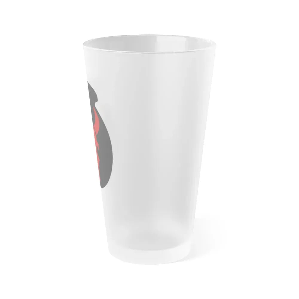 34th 'Red Bull' Infantry Division SSI (U.S. Army) Frosted Pint Glass 16oz - Go Mug Yourself