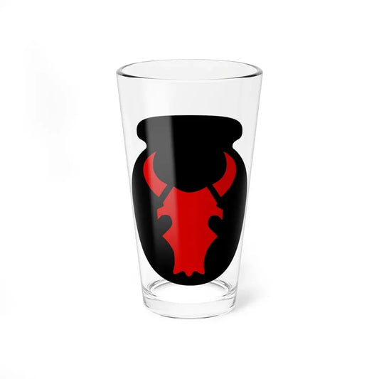 34th 'Red Bull' Infantry Division SSI (U.S. Army) Pint Glass 16oz 16oz - Go Mug Yourself