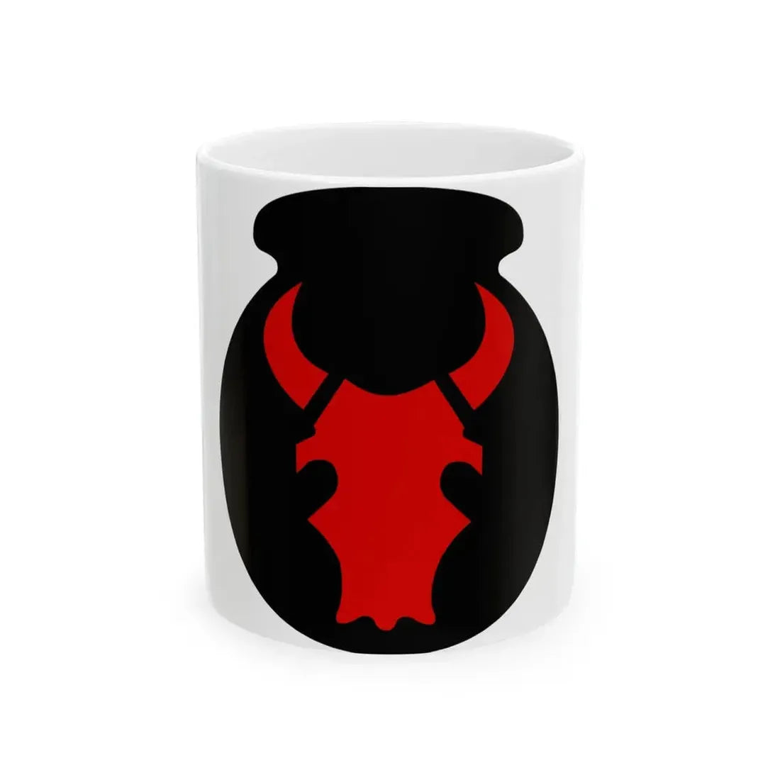 34th 'Red Bull' Infantry Division SSI (U.S. Army) White Coffee Mug 11oz - Go Mug Yourself