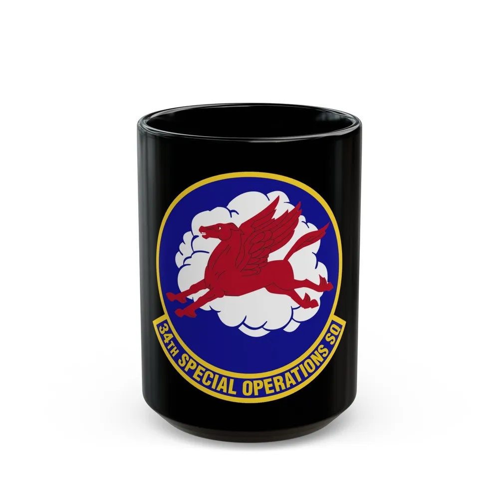 34th Special Operations Squadron (U.S. Air Force) Black Coffee Mug-15oz-Go Mug Yourself