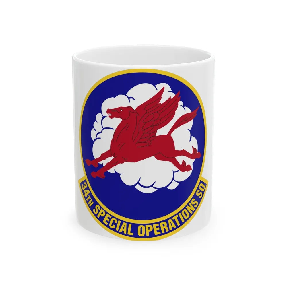 34th Special Operations Squadron (U.S. Air Force) White Coffee Mug-11oz-Go Mug Yourself