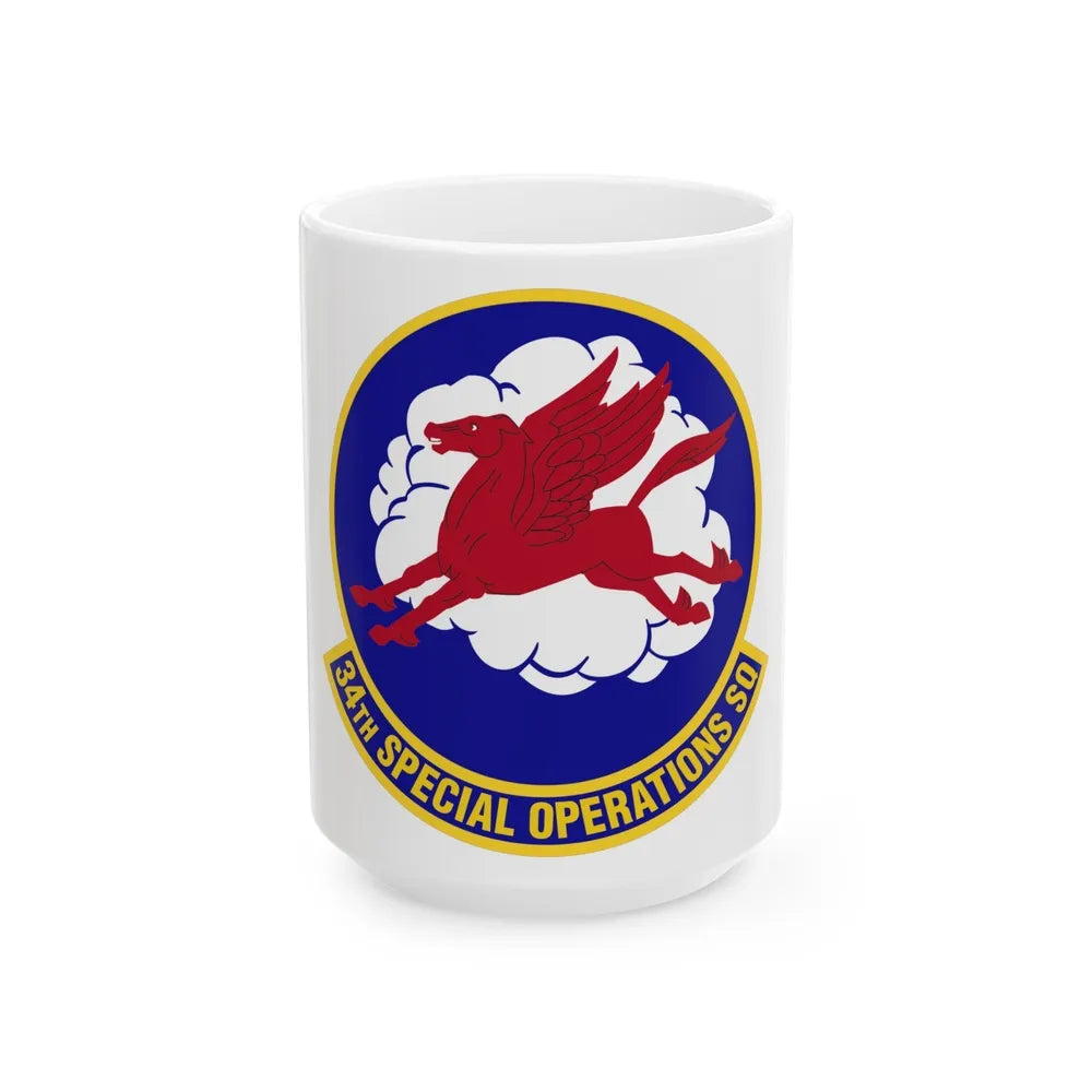 34th Special Operations Squadron (U.S. Air Force) White Coffee Mug-15oz-Go Mug Yourself