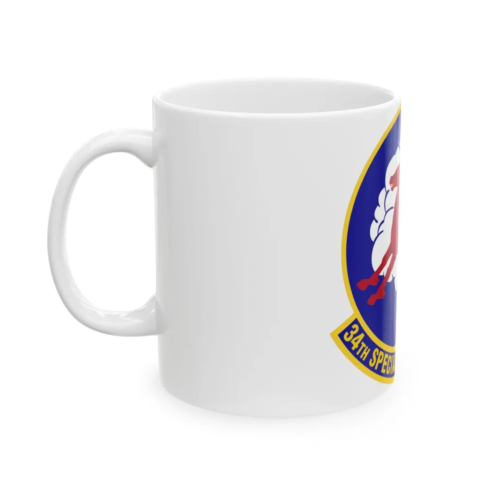 34th Special Operations Squadron (U.S. Air Force) White Coffee Mug-Go Mug Yourself