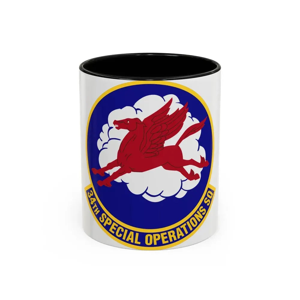 34th Special Operations Squadron (U.S. Air Force) Accent Coffee Mug 11oz Black - Go Mug Yourself